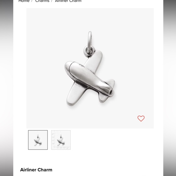James Avery Silver “Airliner” Charm - Picture 2 of 4